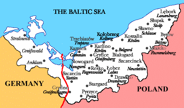 MAP OF POMERANIA
